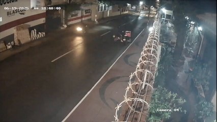 Imágenes del asalto a una pareja de repartidores de comidas