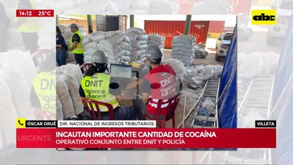 Cae una importante carga de cocaína en un puerto de Villeta