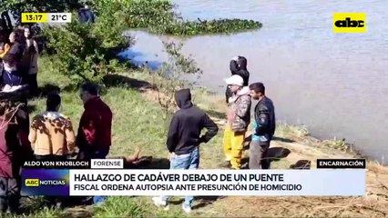 Hallan un cadáver debajo del Puente Santa María en Encarnación