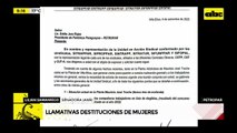 Petropar: presuntas destituciones arbitrarias de mujeres por orden de la pareja del presidente