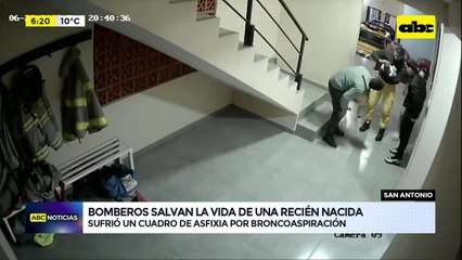 Rápida acción de bomberos salvó la vida de una recién nacida en San Antonio
