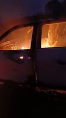 Hallazgo de camioneta incinerada con un cuerpo en su interior en Cambyretã