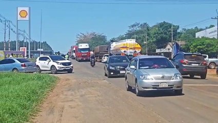 Indígenas continúan con la medida de protesta con cierre de ruta en la zona de Guayaybi