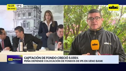 Fondos del IPS en banco de exsocios de Peña: “es un mecanismo transparente y competitivo”