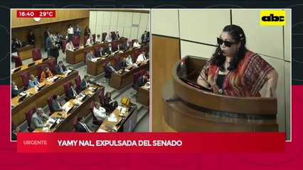 Expulsan a “Yamy Nal” del Senado tras polémica por audios filtrados