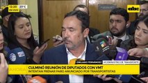 Viceministro de Tansporte luego de la reunión con diputados