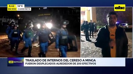 Reos de cárceles del sur son llevados al penal de Minga Guazú en Alto Paraná