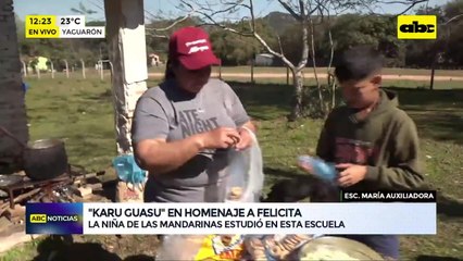 Karu guasu en la exescuela de Felicita de Estigarribia
