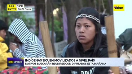 Indígenas se mantienen movilizados en distintos puntos del país: hoy prevén reunirse con senadores