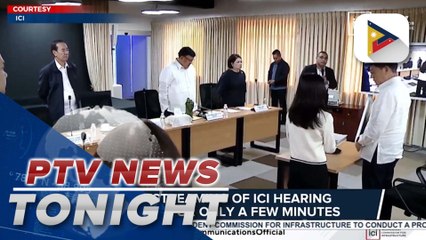 Livestreaming of ICI hearing lasted for only a few minutes