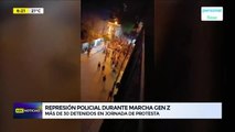 Violenta represión policial en marcha de Generación Z Paraguay