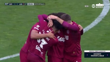 El gol de José Canale en la victoria de Lanús