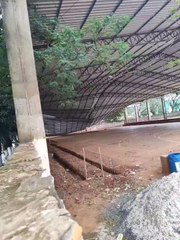 fuerte temporal derriba el techo del polideportivo de una escuela en Pedro Juan