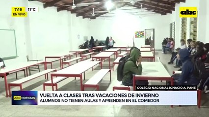 Retorno a clases luego de las vacaciones de invierno