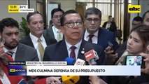 Ministro de Desarrollo Social defendió su presupuesto ante la Comisión Bicameral