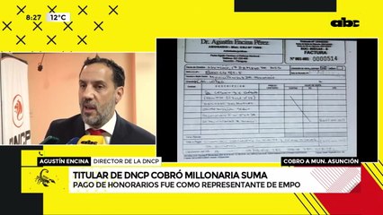 Director de Contrataciones facturó millonario monto a la Municipalidad: esta es su explicación