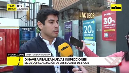 Fiscalizadores de Dinavisa realizan reinspección de locales de Biggie