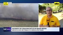 Incendio arrasa miles de hectáreas en Bahía Negra