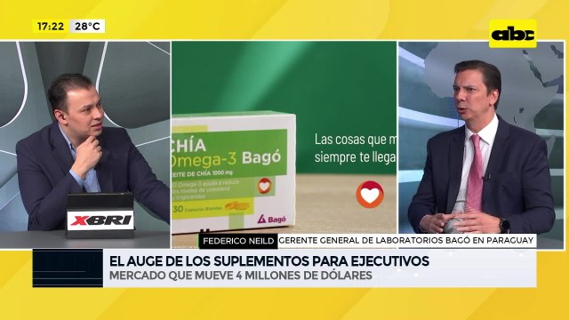 ABC Negocios: El auge de los suplementos nutricionales - Entrevista a Federico Neild, gerente general de Laboratorios Bagó en Paraguay