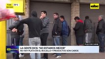 Ciudadanos siguen haciendo fila para comprar carne a bajo precio