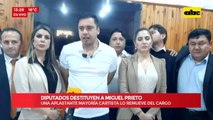 Lo que dijo Miguel Prieto luego de confirmarse su destitución