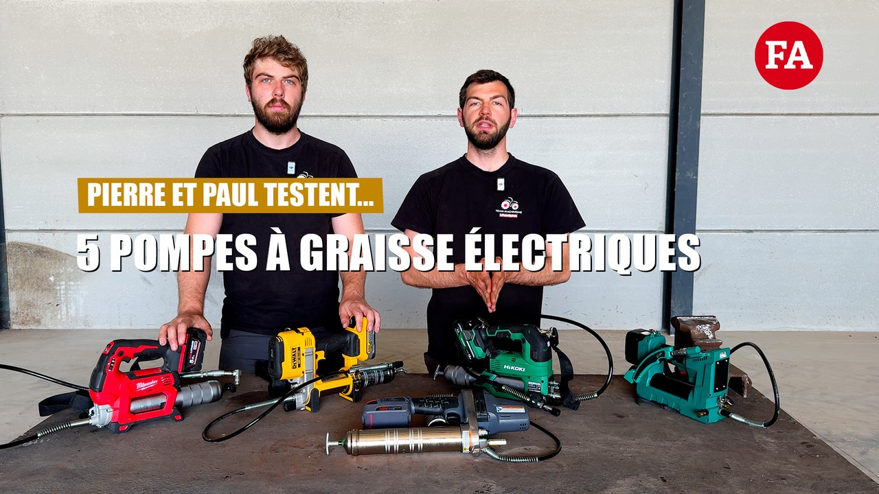 Test de 5 pompes à graisse