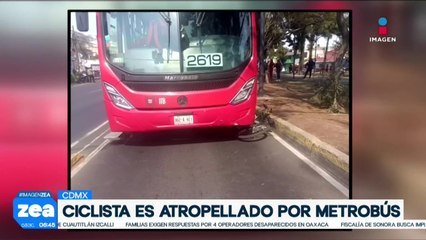 Ciclista pierde la vida tras ser atropellado por Metrobús