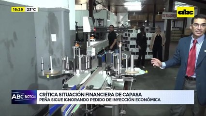 Crítica situación financiera de Capasa: Peña sigue ignorando pedido de inyección económica