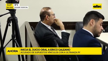 Tras dos suspensiones, comenzó el juicio oral a Erico Galeano
