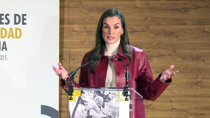 La reina Letizia ofrece un discurso tras la entrega de los Premios Nacionales de Discapacidad