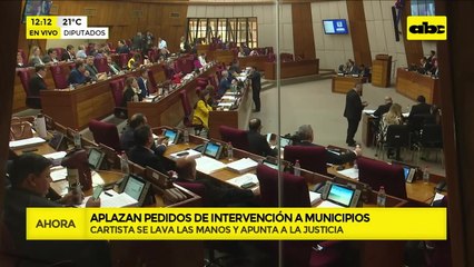 Diputados “patean” pedidos de intervención y crece sospecha de blanqueo a intendentes