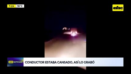 Concepción: camionero que cayó de puente grabó un vídeo hablando del cansancio que sentía