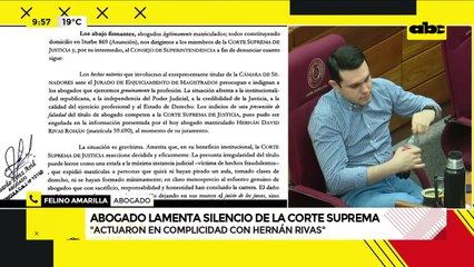 Ministros de la Corte cajonearon pedido para suspender matrícula de Hernán Rivas