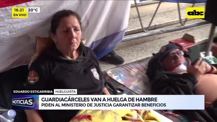 Guardiacárceles inician huelga de hambre: exigen cumplimiento de beneficios
