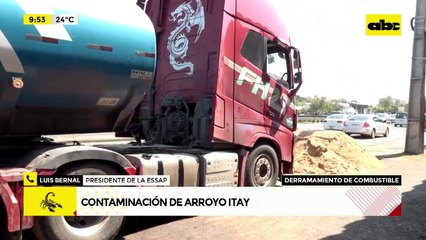 Essap descarta impacto del derrame de combustible en arroyo Itay sobre el servicio