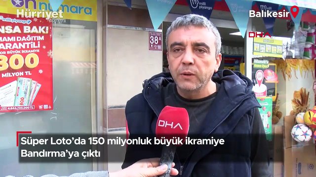 Süper Loto’da 150 milyonluk büyük ikramiye Bandırma’ya çıktı