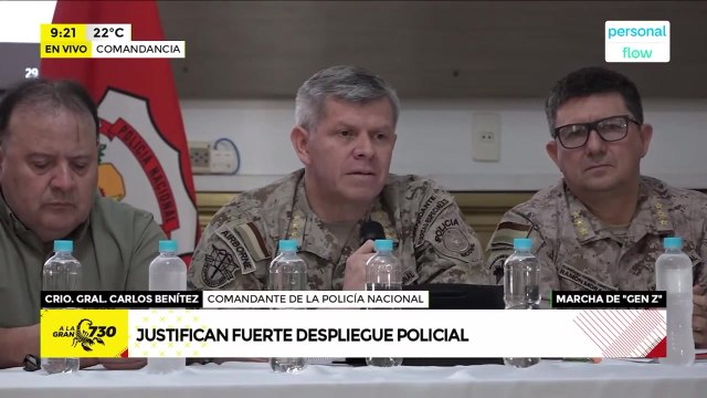 Policía Nacional justifica operativos y anuncian refuerzo en futuras manifestaciones