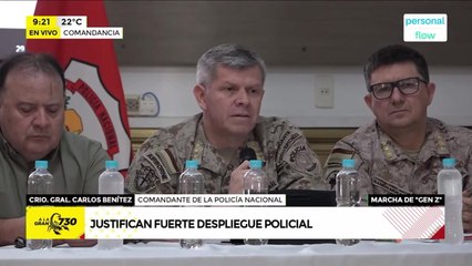 Policía Nacional justifica operativos y anuncian refuerzo en futuras manifestaciones