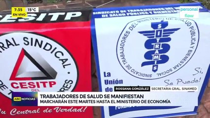 Trabajadores de salud se movilizan por nombramientos y en defensa de la jubilación