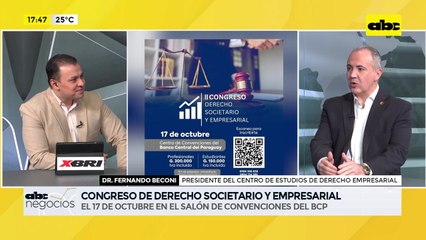 ABC Negocios: Congreso de Derecho Societario y Empresarial - Entrevista a Fernando Beconi