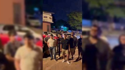 Protesta frente a la casa del decano de Derecho UNA