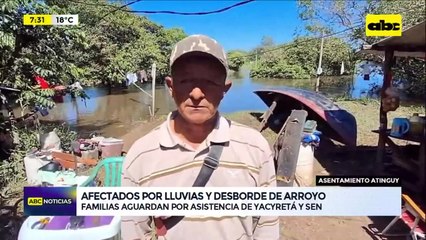 Ayolas: afectados por desborde de arroyo claman ayuda de Yacyretá y la SEN