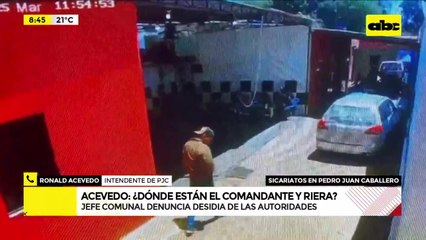 Intendente de Pedro Juan Caballero hace llamado a autoridades de seguridad ante ola de sicariatos