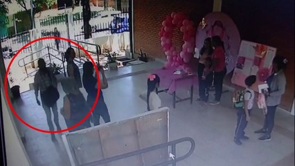 Así robaron una escuela en Luque