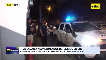 Detenidos por el asesinato de Guillermo Moral fueron trasladados a la capital desde Ciudad del Este.