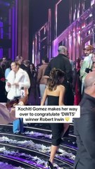 Xochil Gomez Greets Robert Irwin After His DWTS Win