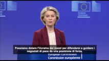 Von der Leyen: piano per mettere l'Ucraina in 