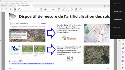 DREAL Auvergne-Rhône-Alpes Webinaire OCSGE