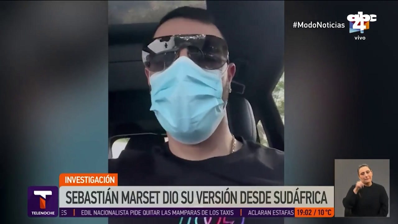 Aparición de Sebastián Marset desde la clandestinidad 1