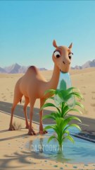 A Camel Saved The Tourniquet tree 🍐 from Drying Out by Water it 😭#ai #save #water #camel